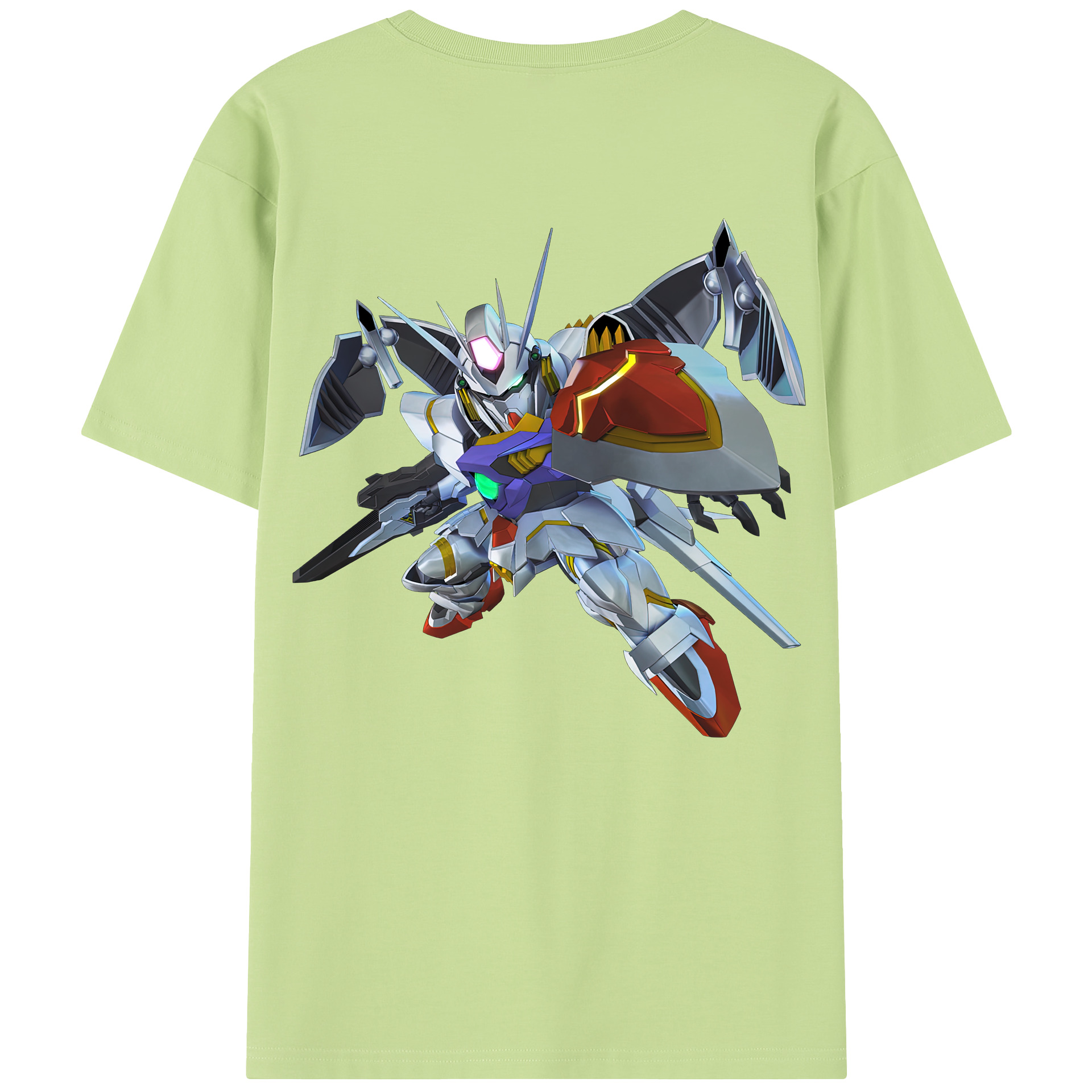 （画像用） 機動戦士ガンダム Mobile Suit Gundam 綿100％半袖Tシャツ（背面プリント）
